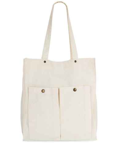 Kimood Washed Cotton Bag with Pockets