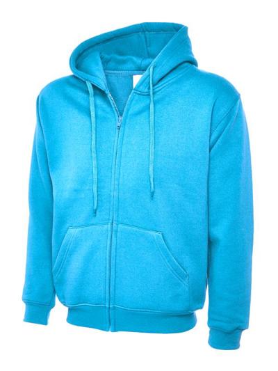 Adults Classic Fill Zip Hooded Sweatshirt