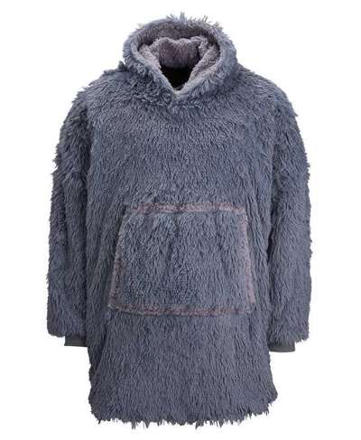 Oversize Reversible Shaggy Sherpa Hoodie