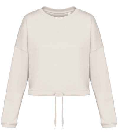 Native Spirit Ladies Oversized Cropped Sweatshirt