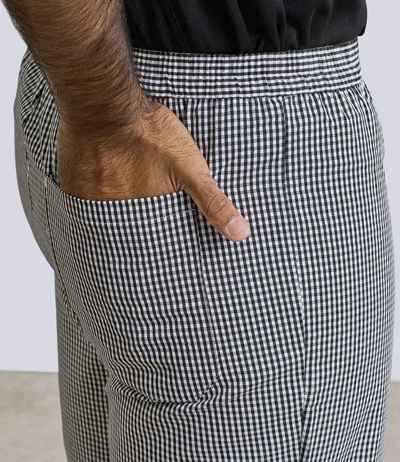 Premier Pull On Chef's Check Trousers