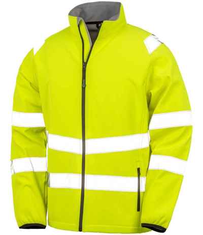 Result Recycled Printable Safety Soft Shell Jacket
