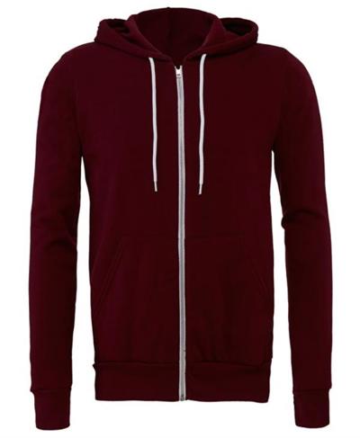 CLEARANCE Unisex Zip Up Polycotton Fleece Hoodie