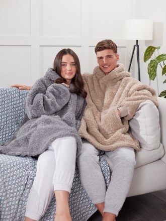 Teddy Bear Fabric Hoodie