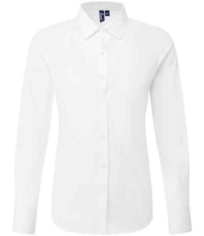 Premier Ladies Recyclight® Long Sleeve Poplin Shirt