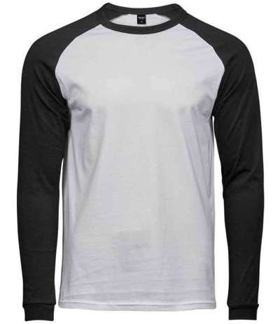 Tee Jays Mens Long Sleeve Baseball T Shirt