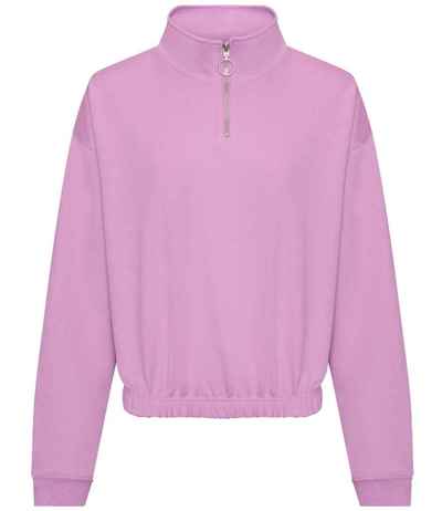 AWDis Ladies Cropped 1/4 Zip Sweatshirt
