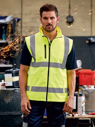 Yoko Hi Vis Soft Shell Gilet