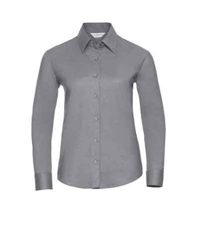 Russell Athletic Collection Ladies Long Sleeve Easy Care Oxford Shirt