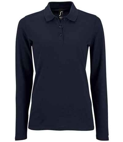 SOL'S Ladies Perfect Long Sleeve Piqué Polo Shirt