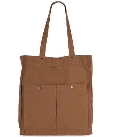 Kimood Washed Cotton Bag with Pockets