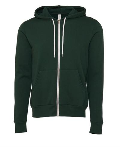 CLEARANCE Unisex Zip Up Polycotton Fleece Hoodie