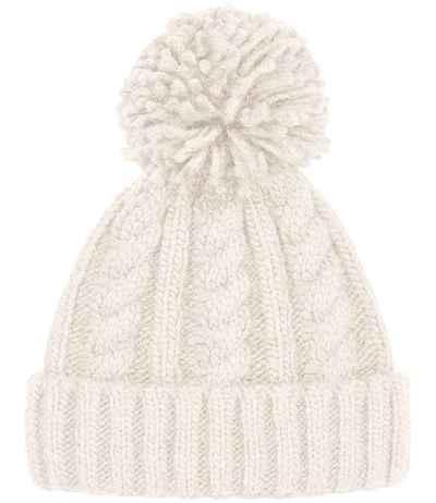 Beechfield Cable Knit Melange Beanie