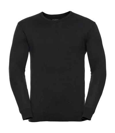 Russell Athletic Collection Cotton Acrylic V Neck Sweater