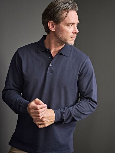 Tee Jays Mens Luxury Stretch L/S Polo