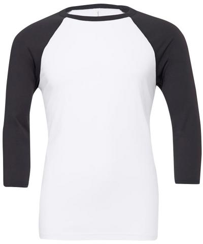 Canvas Unisex 3/4 Sleeve Baseball Tee