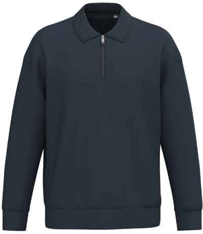 Native Spirit Unisex 1/4 Zip Sweatshirt with Polo Collar
