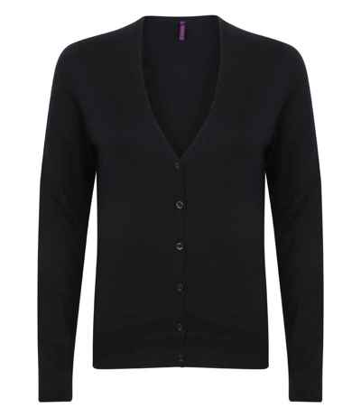 Henbury Ladies Lightweight V Neck Cardigan