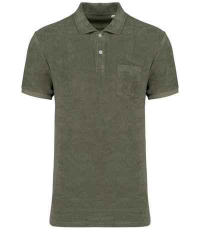 Native Spirit Terry Towel Polo Shirt