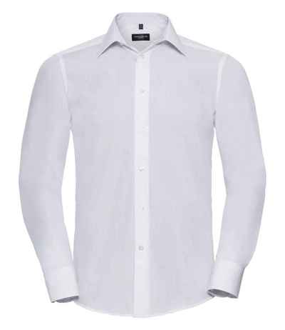 Russell Athletic Collection Long Sleeve Tailored Poplin Shirt
