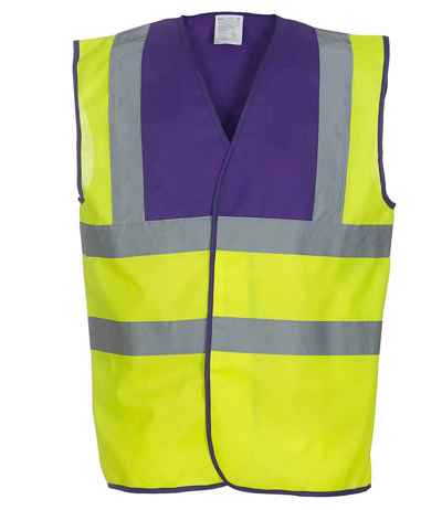 Yoko Hi-Vis Two Band and Braces Waistcoat