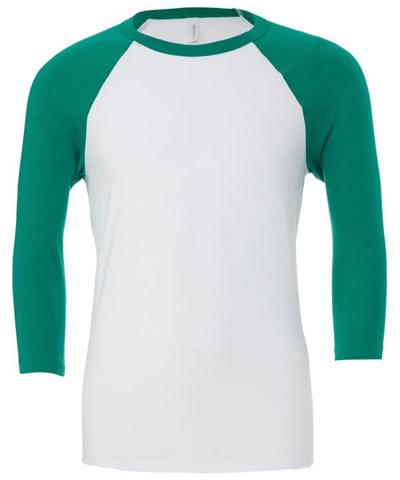 Canvas Unisex 3/4 Sleeve Baseball Tee