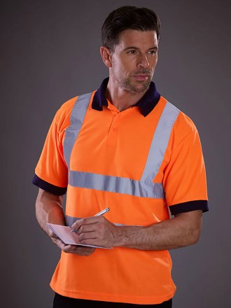 Hi Vis Short Sleeve Polo Shirt