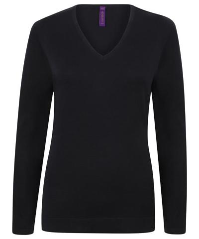 Ladies Lightweight V Neck Jumper