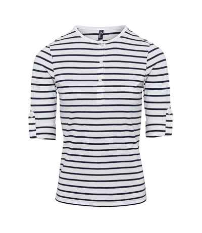 Premier Ladies Long John Roll Sleeve T-Shirt