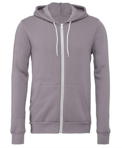CLEARANCE Unisex Zip Up Polycotton Fleece Hoodie