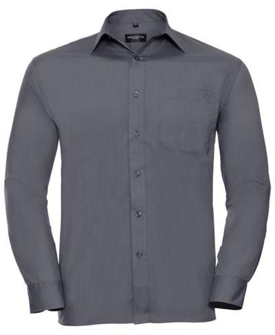 Men's Long Sleeve Easy Care Poplin Shirt