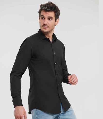 Russell Athletic Collection Long Sleeve Ultimate Stretch Shirt