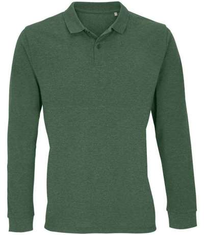Planet Long Sleeve Pique Polo Shirt