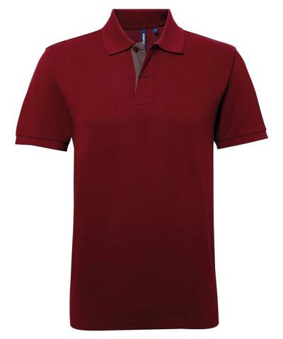 Mens Classic Fit Contrast Polo