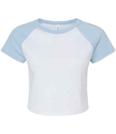 Bella Ladies Micro Rib Raglan Baby T-Shirt