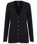 Ladies  V Button Cardigan