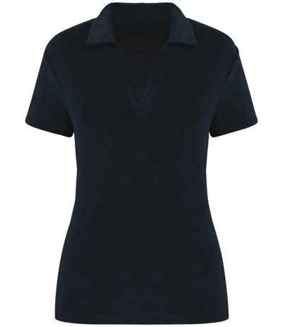 Native Spirit Ladies Terry Towel Polo Shirt