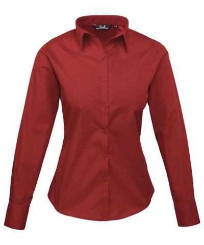 Women's Poplin Long Sleeve Blouse