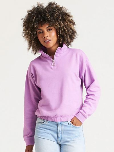 Women's Cropped 1/4 Zip Sweat