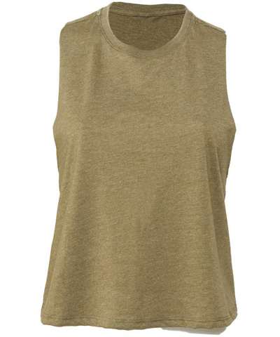 Bella Ladies Racer Back Cropped Tank Top