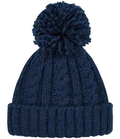 Beechfield Cable Knit Melange Beanie