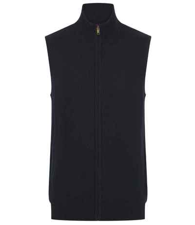 Henbury Sleeveless Zip Through Jumper