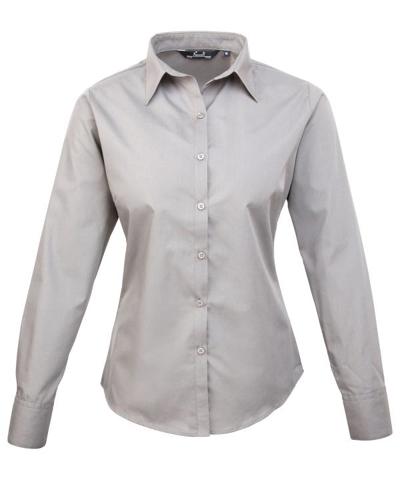 Women's Poplin Long Sleeve Blouse