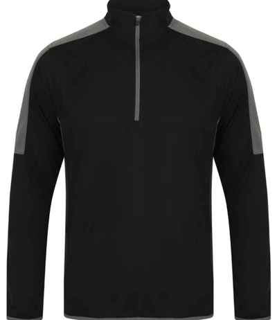 Finden + Hales Contrast Zip Neck Midlayer Top