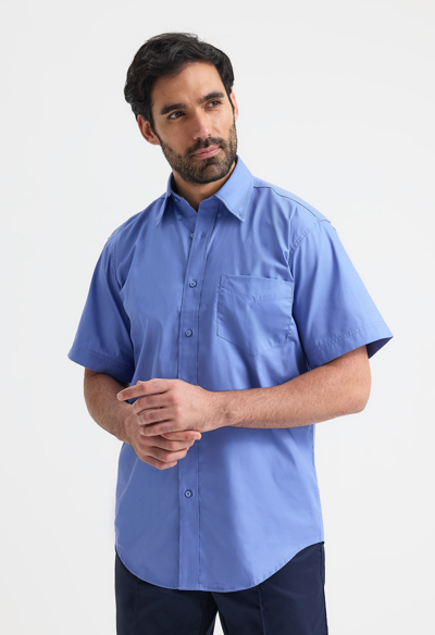 Mens Pinpoint Oxford Half Sleeve Shirt