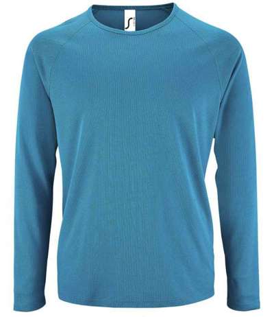 Sporty Long Sleeve Performance T Shirt