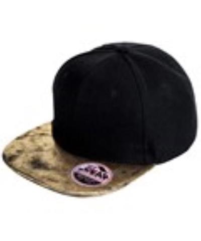 Bronx Glitter Flat Peak Snapback Cap