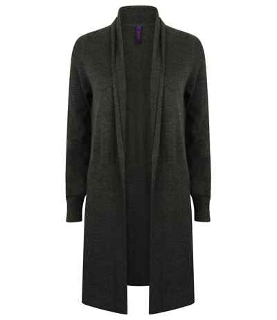 Henbury Ladies Longline Open Cardigan