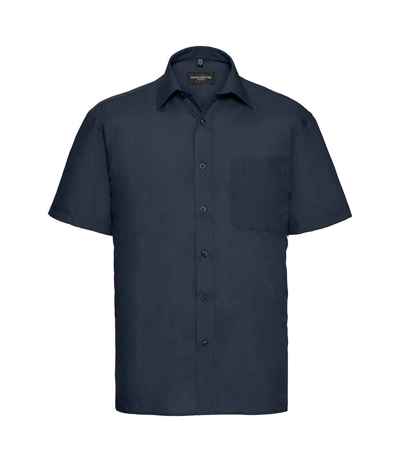 Russell Athletic Collection Short Sleeve Easy Care Poplin Shirt