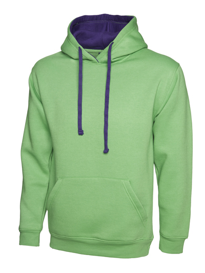 Contrast Hooded Sweatshirt 